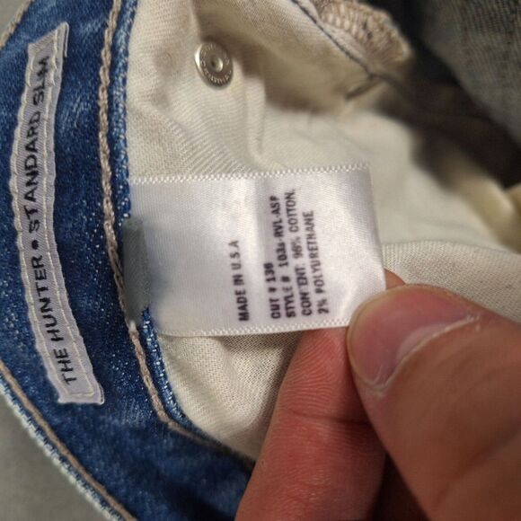 S.M.N. Denim‎ The Hunter slim Jeans Mens 36x30 (36x29) USA MADE - Picture 5 of 10